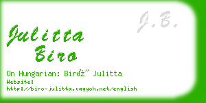 julitta biro business card